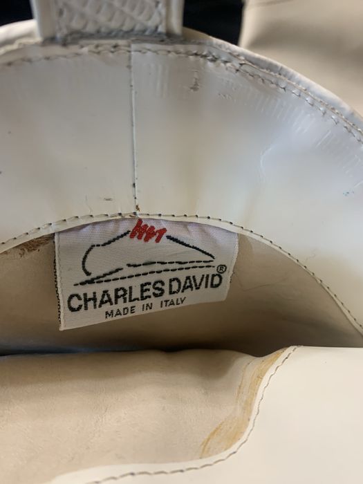 Ковбойские белые сапоги с узором