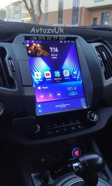 Android 14 SPORTAGE Kia GPS 2 din КИА Спортедж Tesla CarPlay Магнитолу