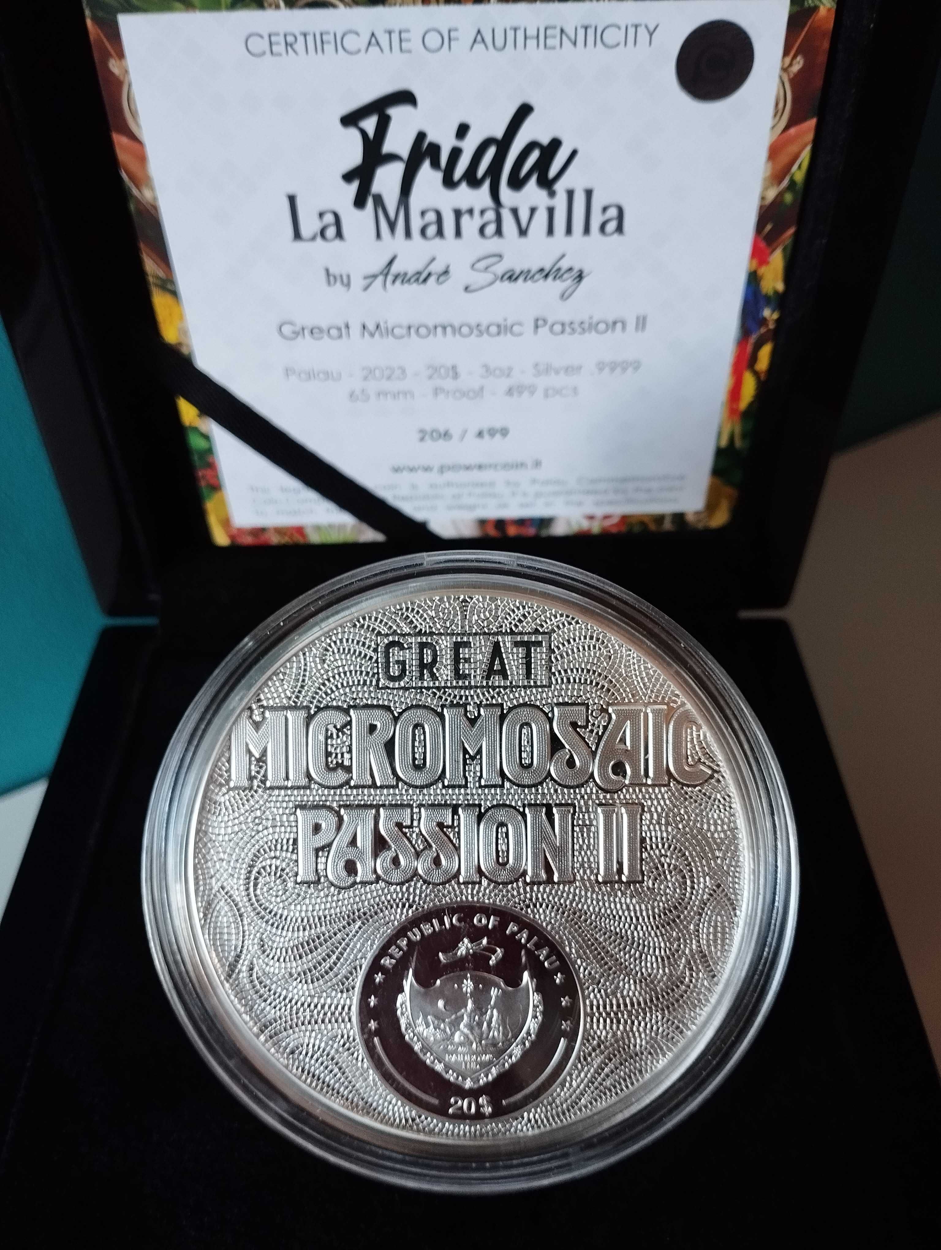 FRIDA KAHLO LA MARAVILLA Great Micromosaic Passion II Palau 2023