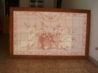 Painel decorativo de azulejos