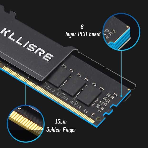 Memória Ram de desktop Kllisre DDR4 16GB 3200MHz X2