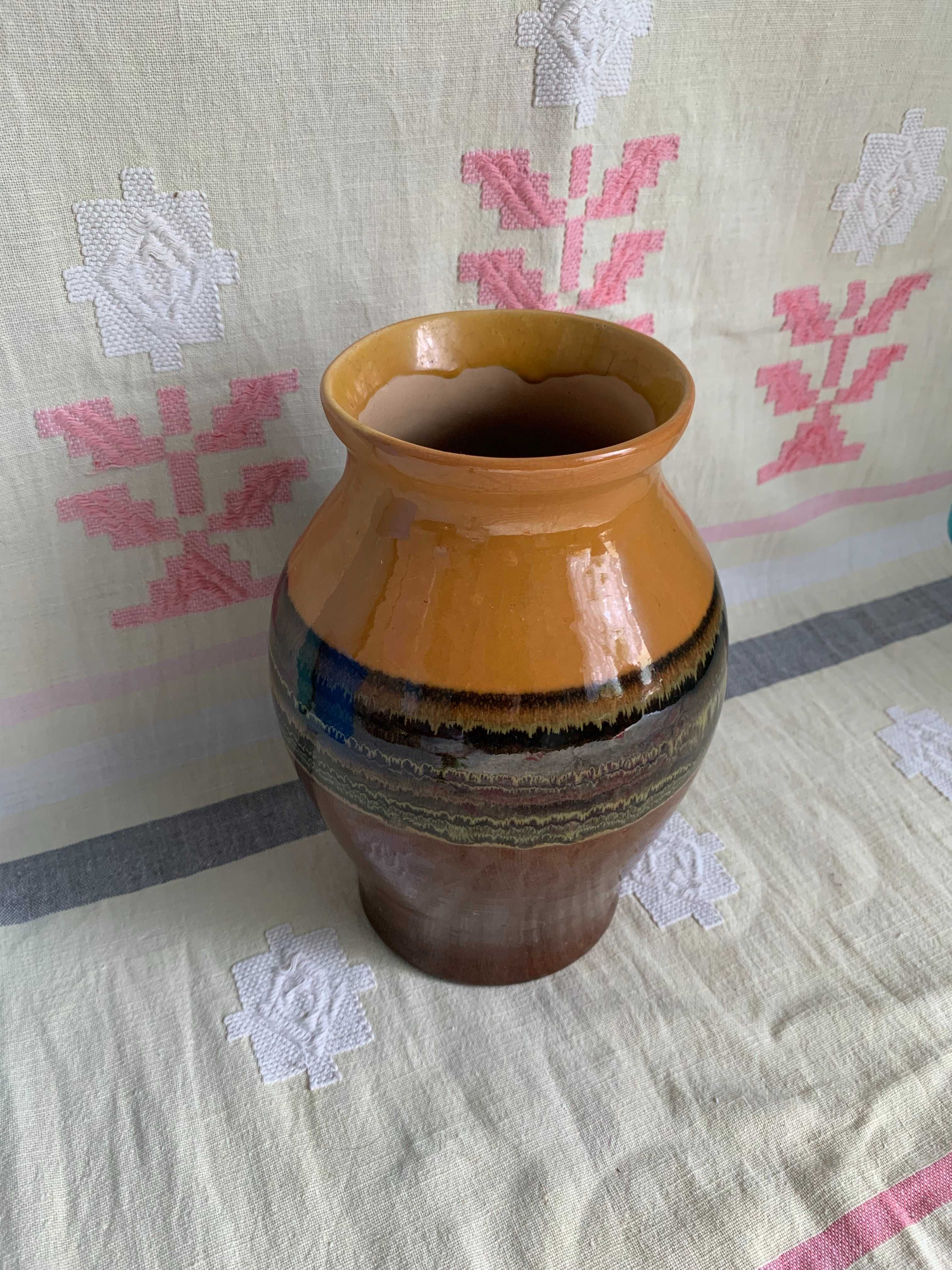 Глечик - ваза кераміка з поливою