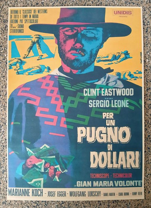 Poster - Clint Eastwood Western (papel kraft, 30x42 cm)