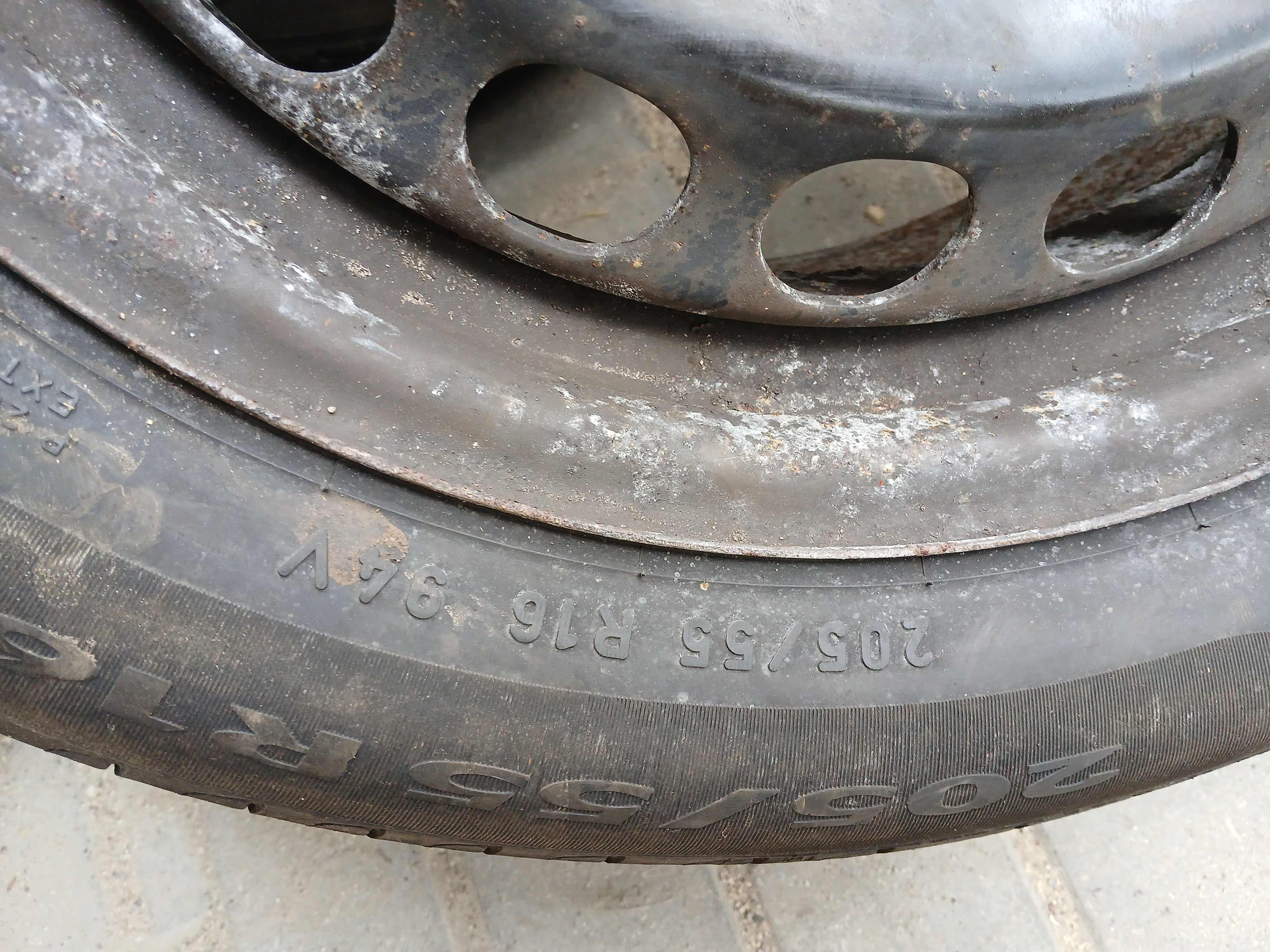 4x felgi stalowe 16 5x112 Audi Vw Skoda Seat + opony 205/55 16 lato