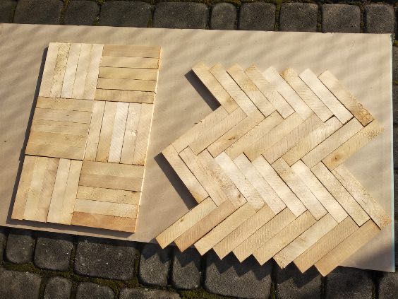 Parkiet mozaika klepka brzozowa 120m2 cena za całość