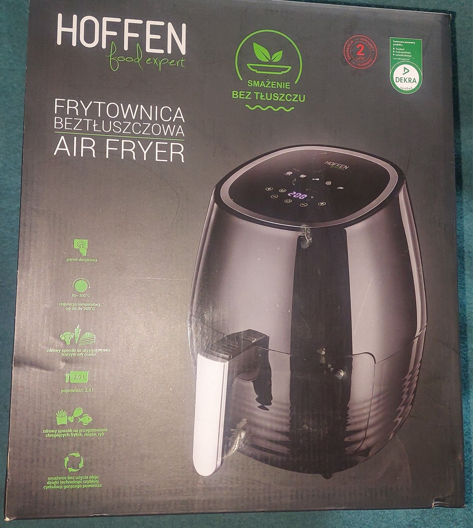 1zł Wysyłka Air fryer Frytkownica beztluszczowa2,5L panel dotykowyNOWA