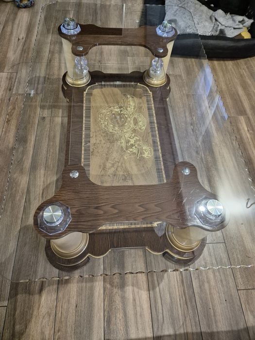 Stół szklany,ława, ręcznie wykonany