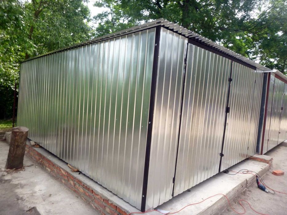 GARAŻ BLASZANY garaże 4x6 z drzwiami 90 Bydgoszcz okolice