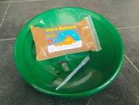 Kit Garimpo bateia pay dirt e acessório