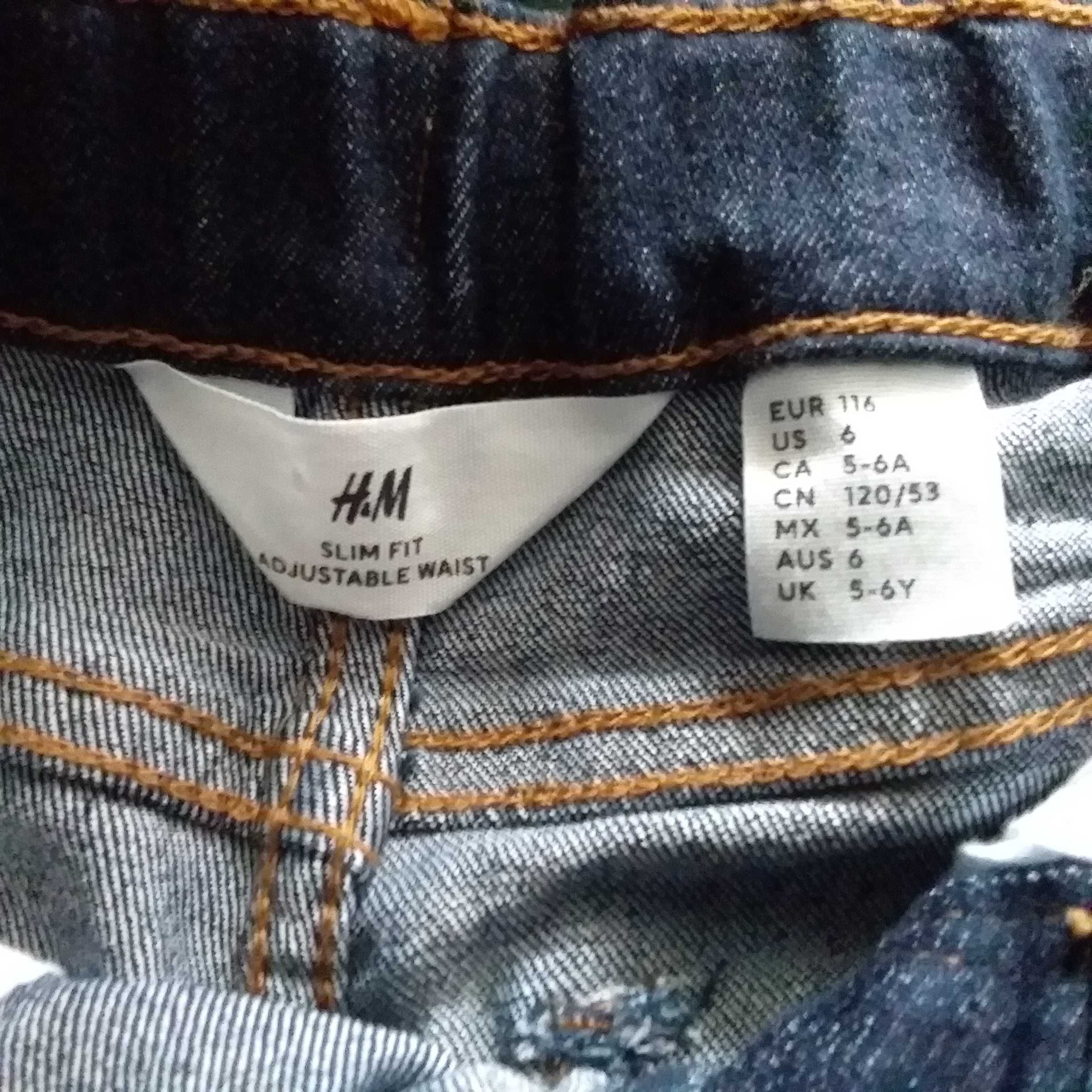 Spodnie jeansy H&M dla chłopca 6 lat