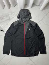 Spyder windbreaker men’s jacket black/grey full zip light weight