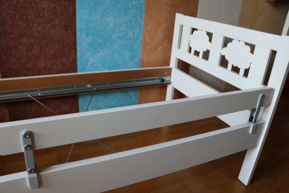Кровать детская новая IKEA KRITTER Овечки белая, 70 х 160 см