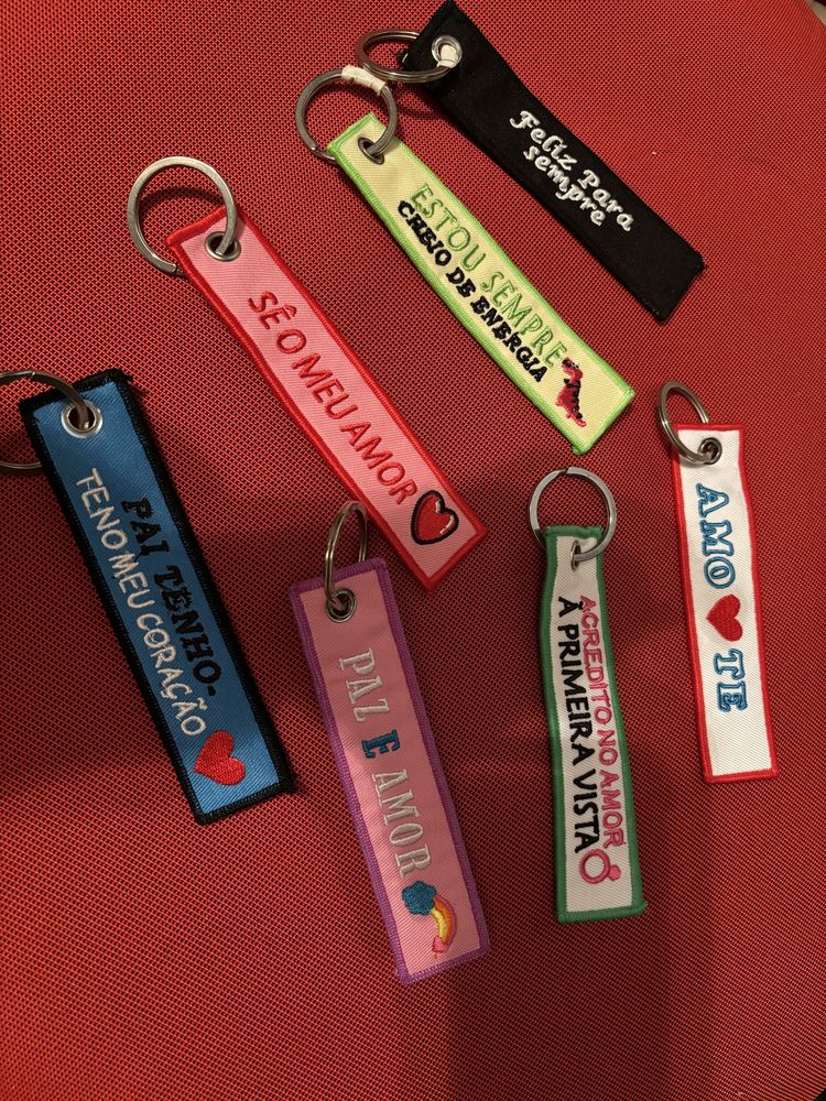 Porta-chaves com dedicatorias - novos