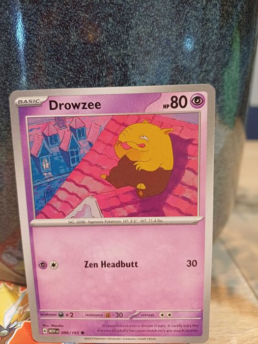 Carta Pokémon Drowzee  #96