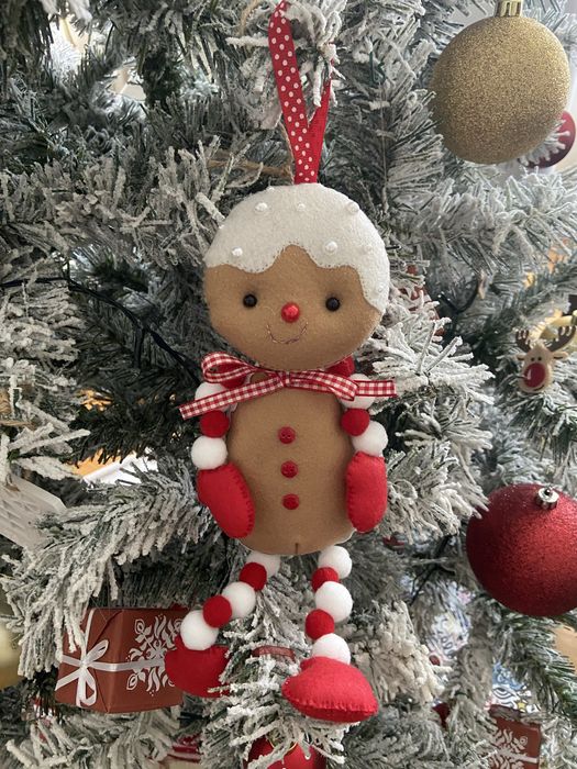 Bonecos bolotas em feltro Rena e Ginger