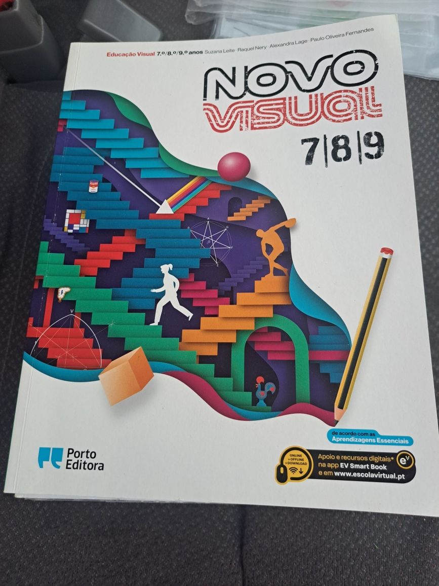 Livro manual de Educação visual E.V 3 ciclo Novo Visual