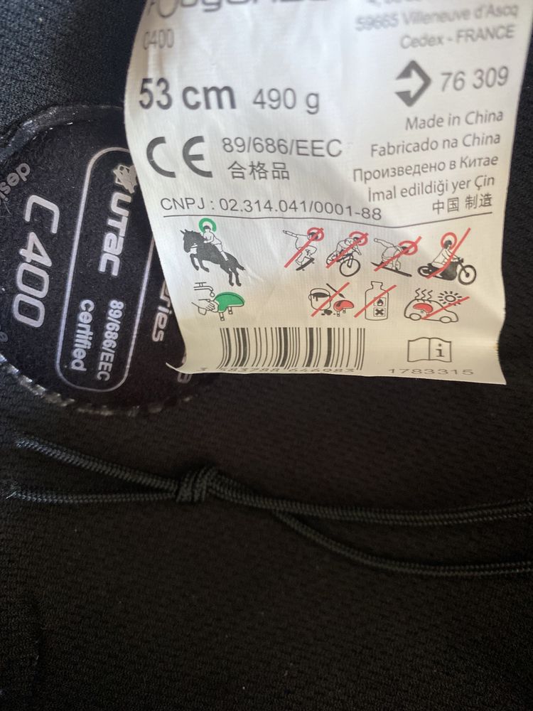 Toczek/ kask jeździecki. Rozmiar S/53 cm
