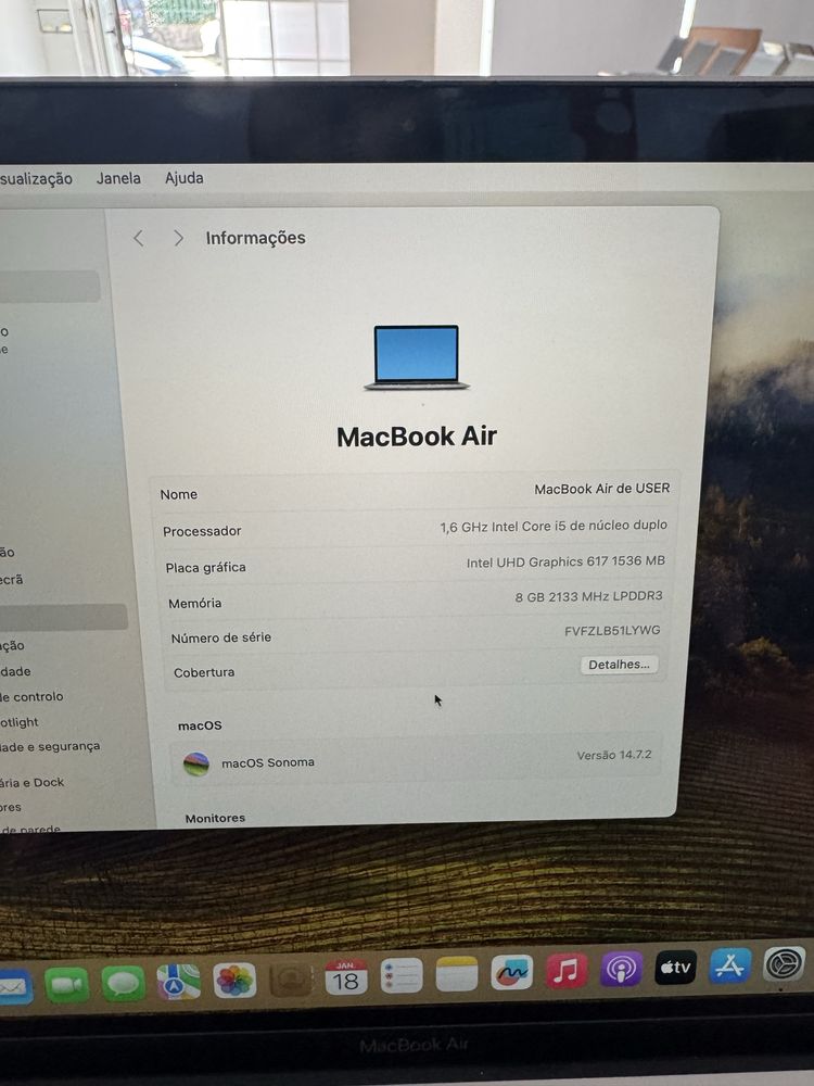 Macbook air A1932 como novo com garantia
