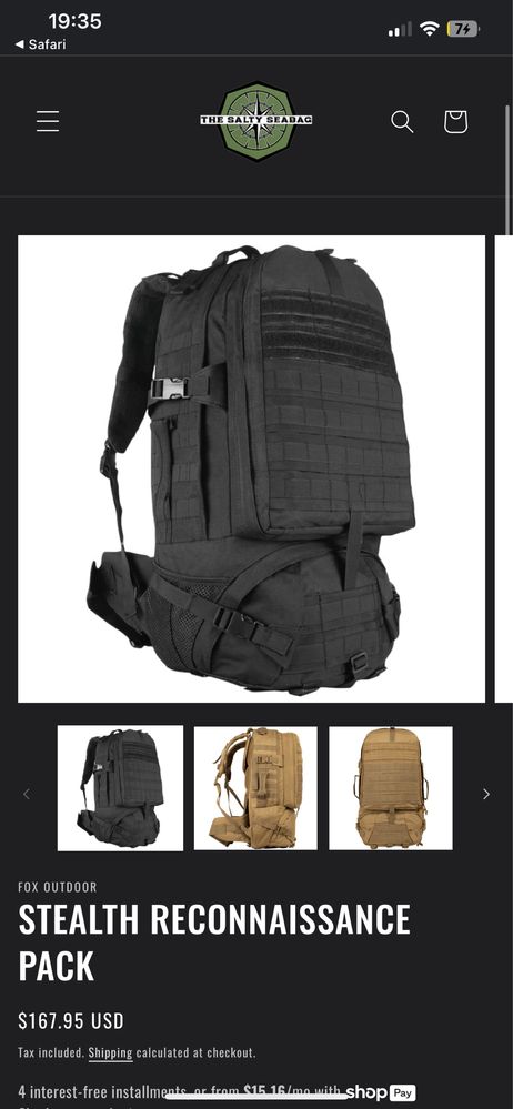 Військовий тактичний туристичний рюкзак  Fox Tactical