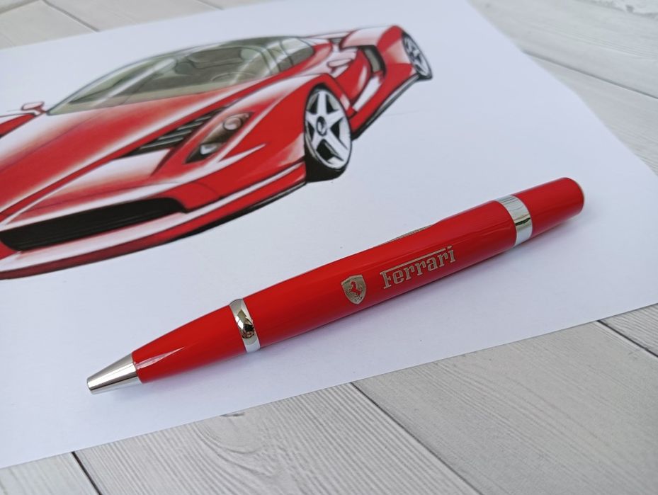 Кулькова металева ручка Ferrari шариковая ручка