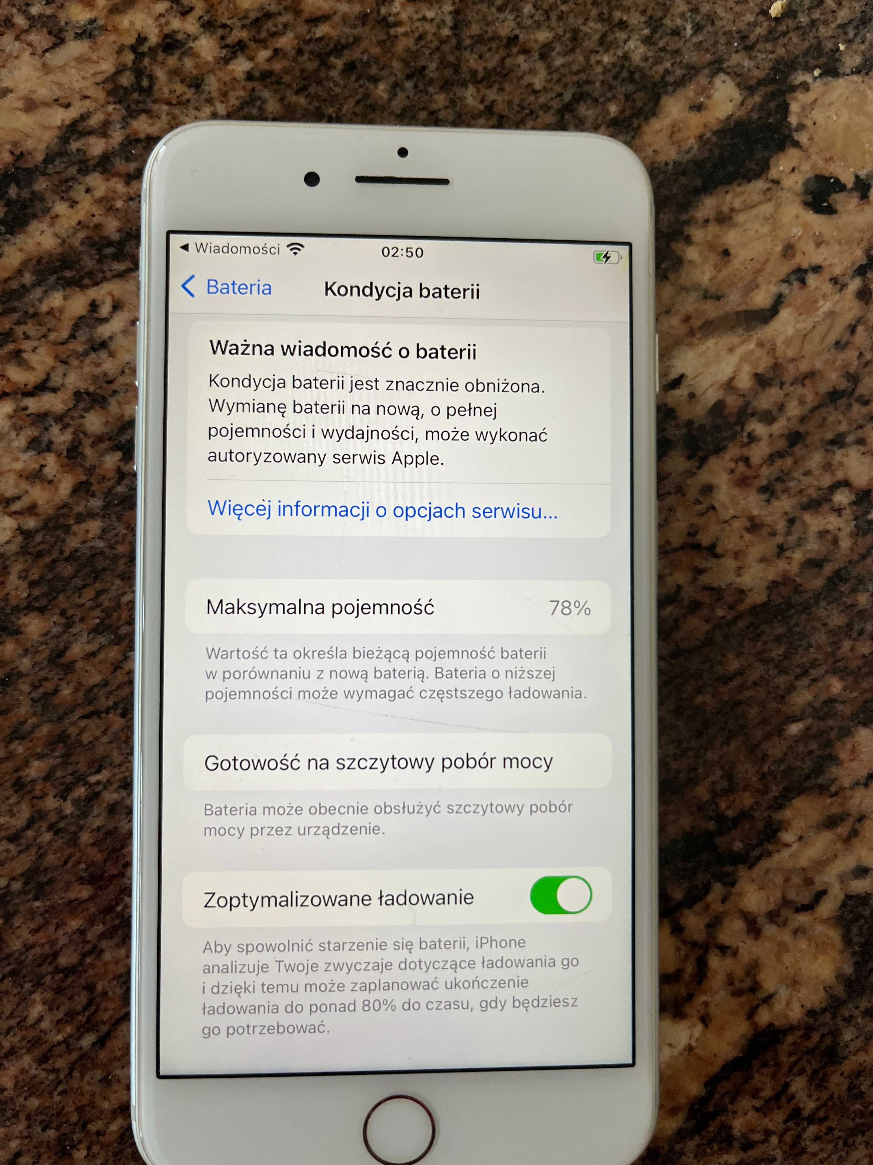 iPhone 7plus kolor srebrny