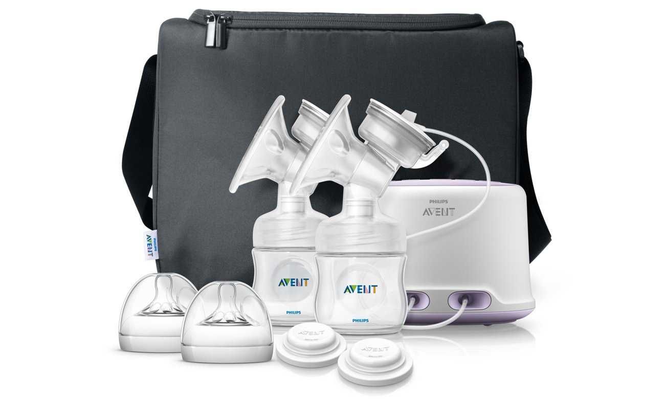 Philips Avent Podwójny Laktator Elektryczny NATURAL +2x Butelka