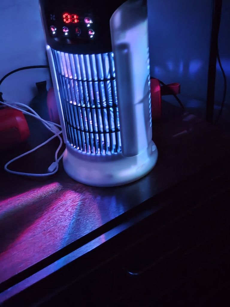 Mini ar condicionado com luz