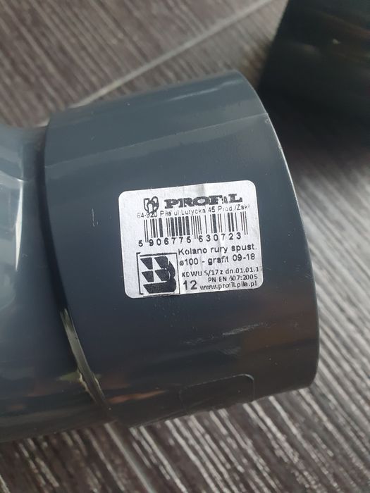 Продам коліна пластикової водостічки Profil,колір графіт,100/60.