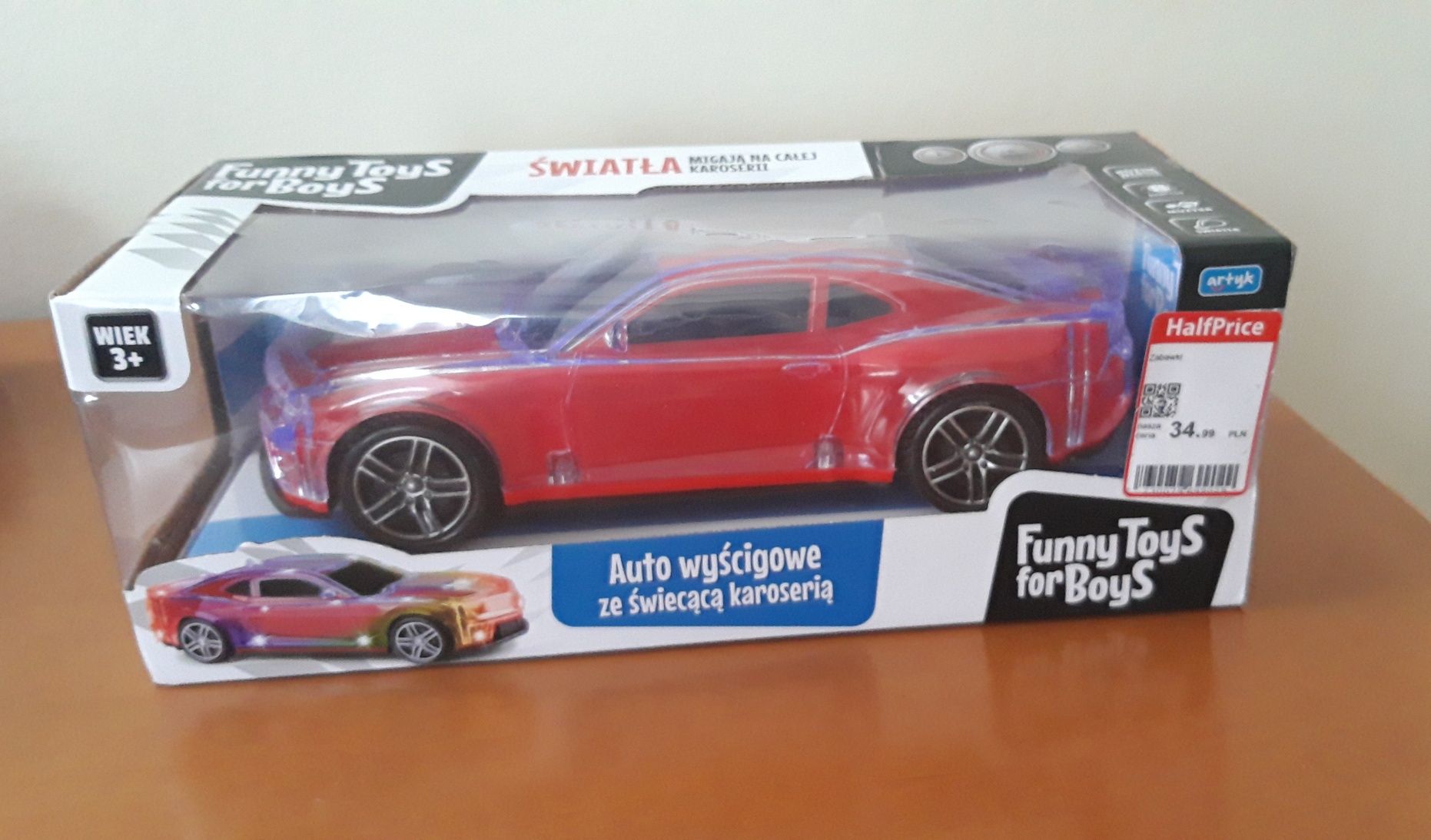 Auto wyścigowe ze świecącą karoserią Funny Toys for Boys