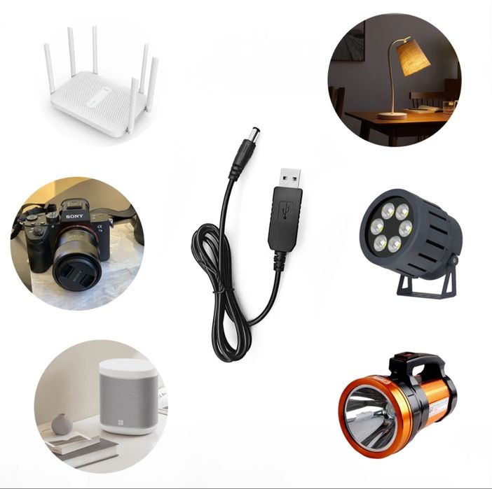 Кабель живлення (перетворювач напруги) 9В, 12В