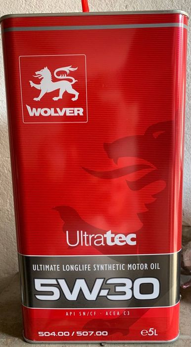 Продам моторное масло Ultratec C3 SAE 5W-30 Wolver - 5 л (4  канистры)