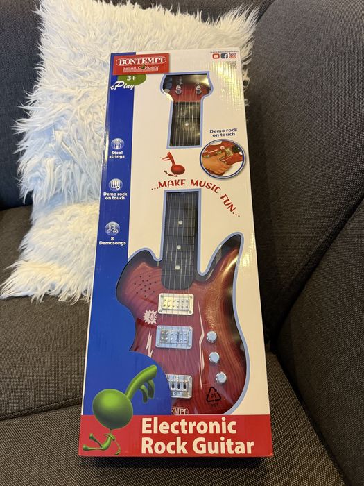 Gitara rockowa czerwona