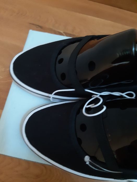 Eleganckie espadryle nowe black + używane beż r 39/40