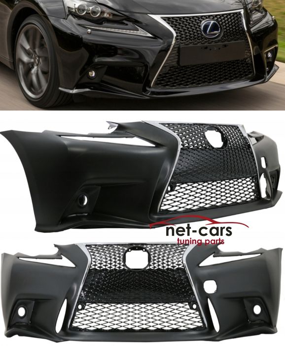 Zderzak przód + grill LEXUS IS III XE30 -17 wzór F Sport PDC