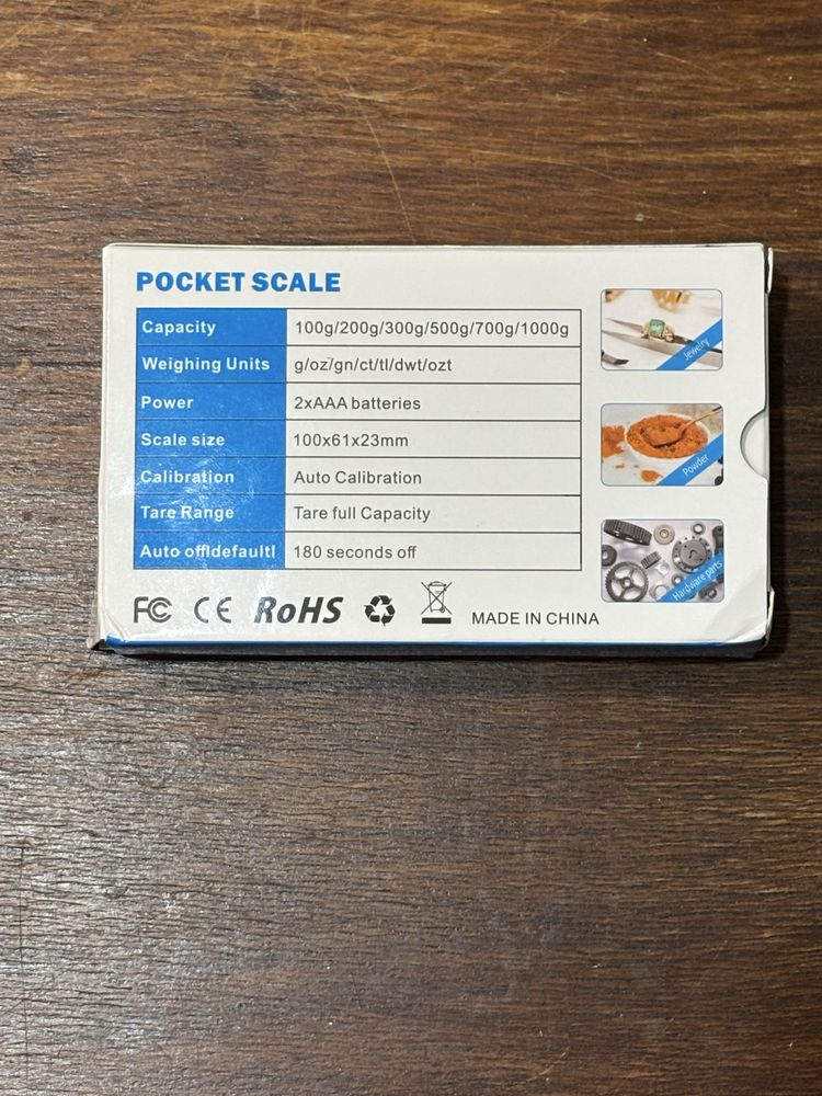 Кишенькові електронні ваги Pocket Scale
