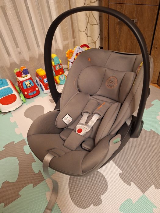Fotelik Cybex Cloud G i-Size Lava Grey +adaptery, otulacz, śpiworek
