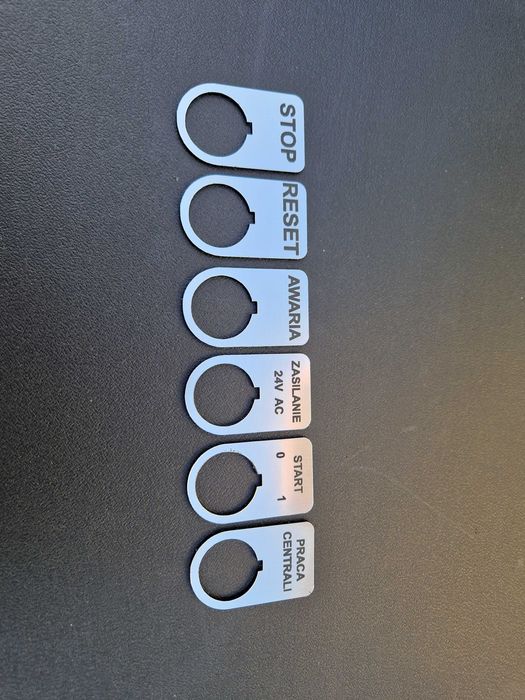 Cięcie, grawerowanie laserowe. Tabliczki znamionowe, opisowe. LaserCO2