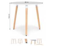 Stół stolik okrągły 80cm