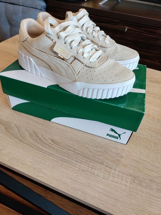 Жіночі кросівки Puma Cali,нубук, бежеві, нюд