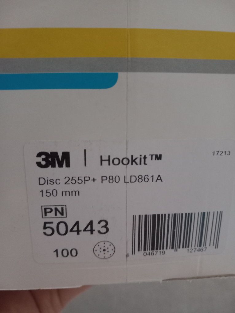 Lixas 3M hookit 255P P80 ou P400 - 100 unidades