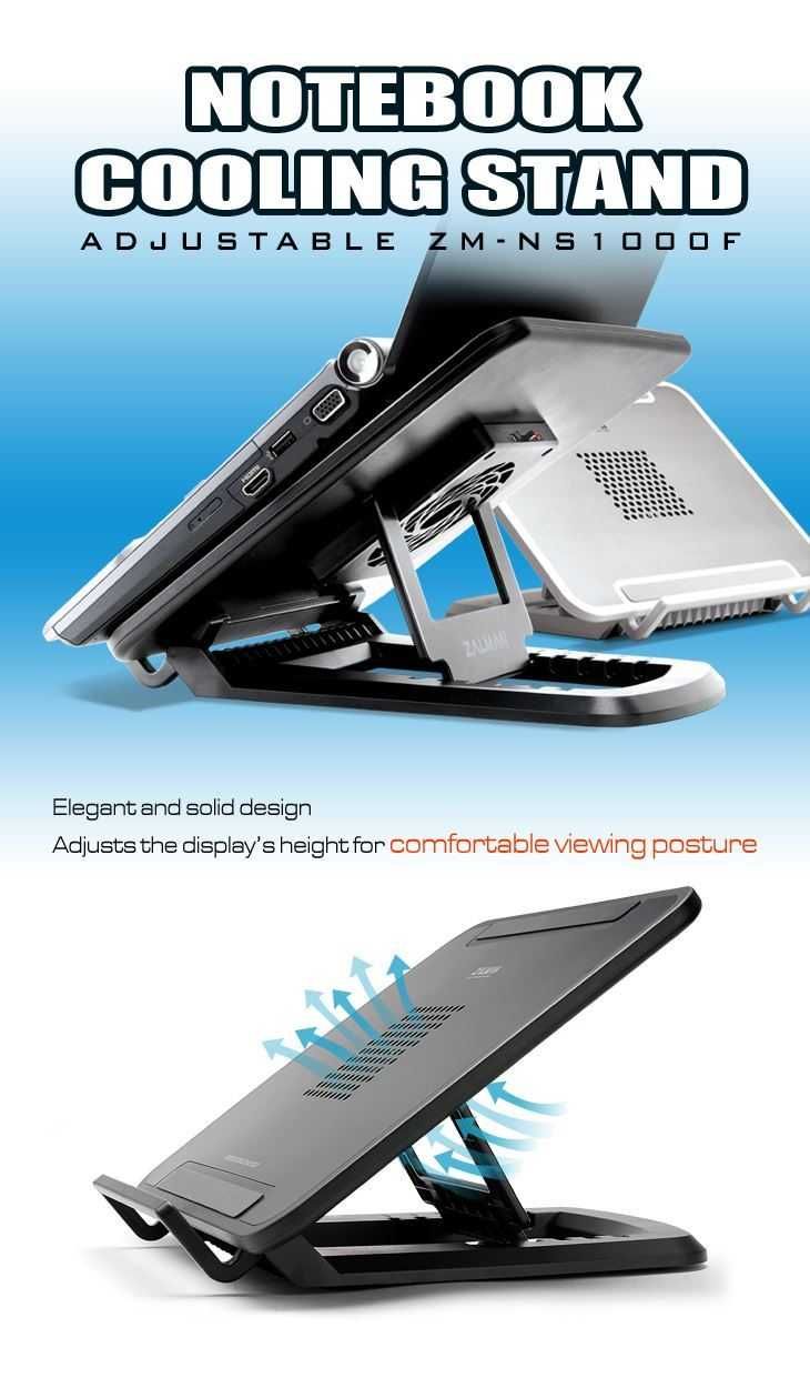 Zalman ZM-NS1000. Охлаждающая подставка Высочайшего качества. КОРЕЯ