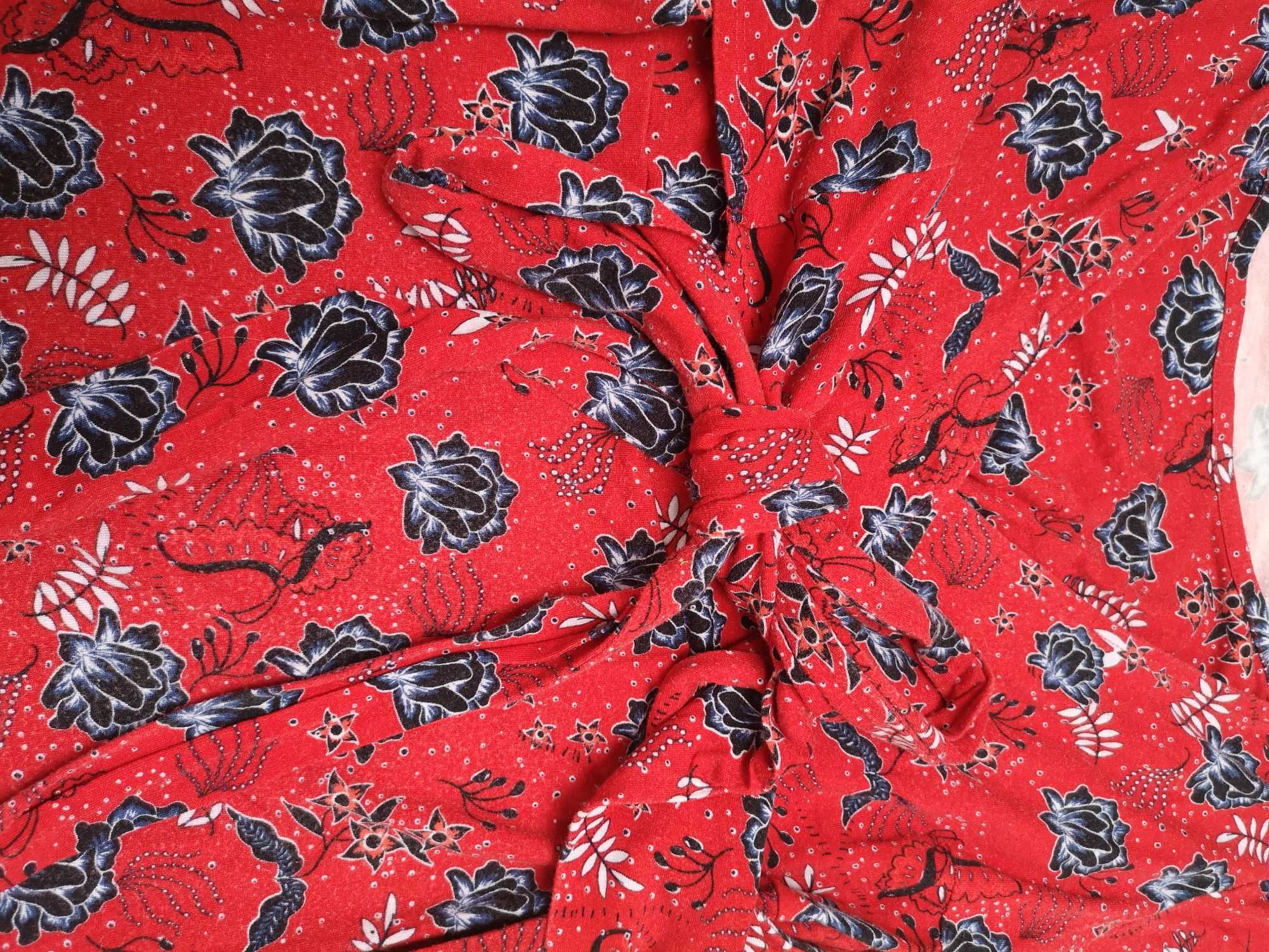 Sukienka ciążowa do karmienia czerwona idealna na święta roz M esmara
