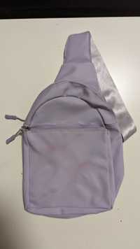 Жіночий маленький рюкзачок фіолетовий рюкзак сумочка бананка