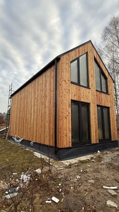 Deska elewacyjna duo romb lamele modrzew świerk