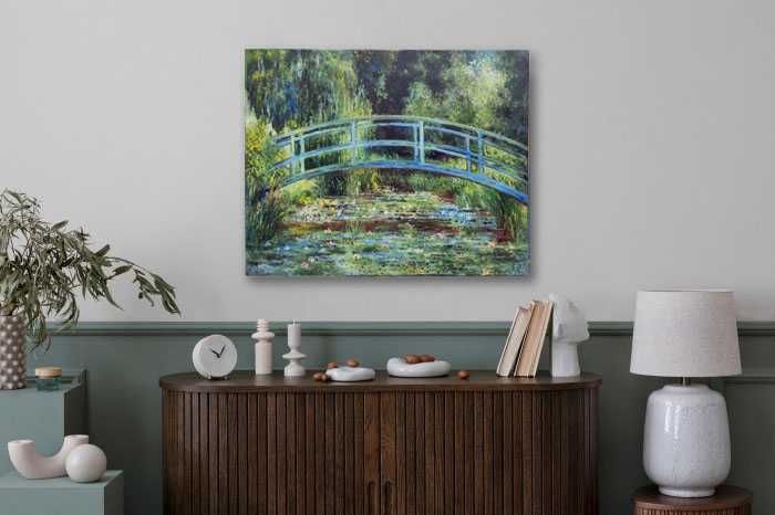 Claude Monet Japoński Mostek Obraz olejny na płótnie 40x50 cm