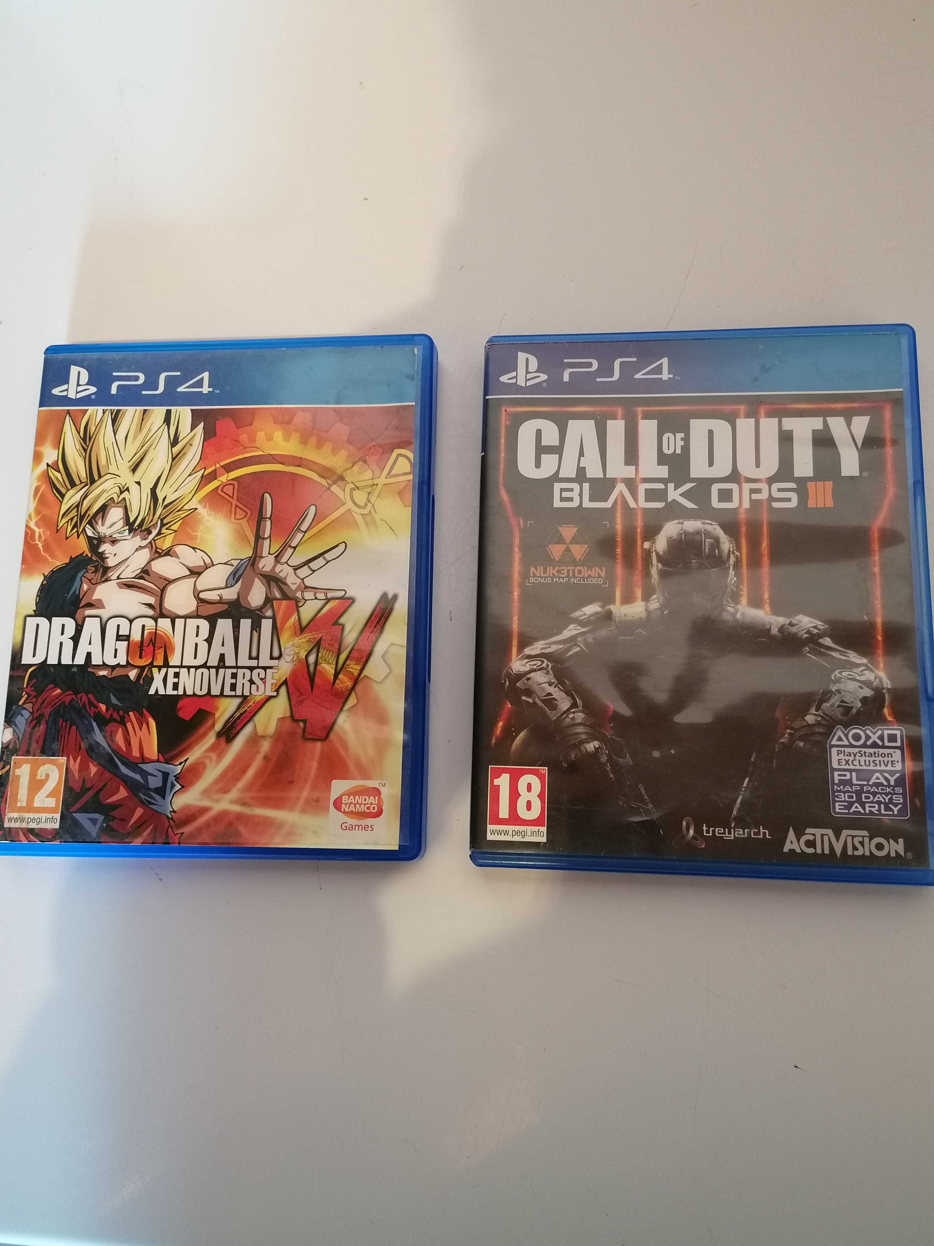 Call of duty black ops 3 e dragon ball xenoverse ps4