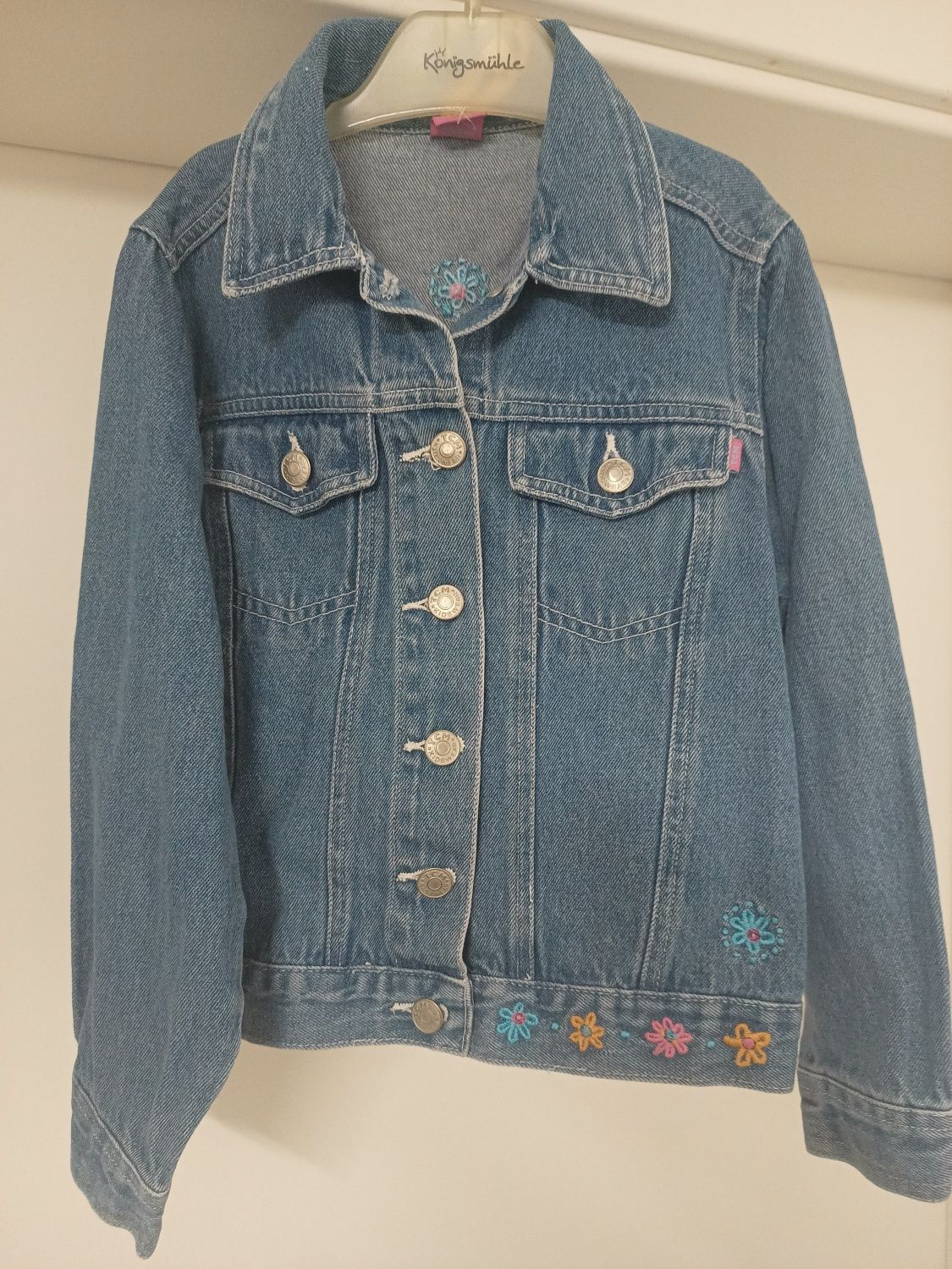 Kurtka jeansowa, katana 122/128 kurtka dla dziewczynki