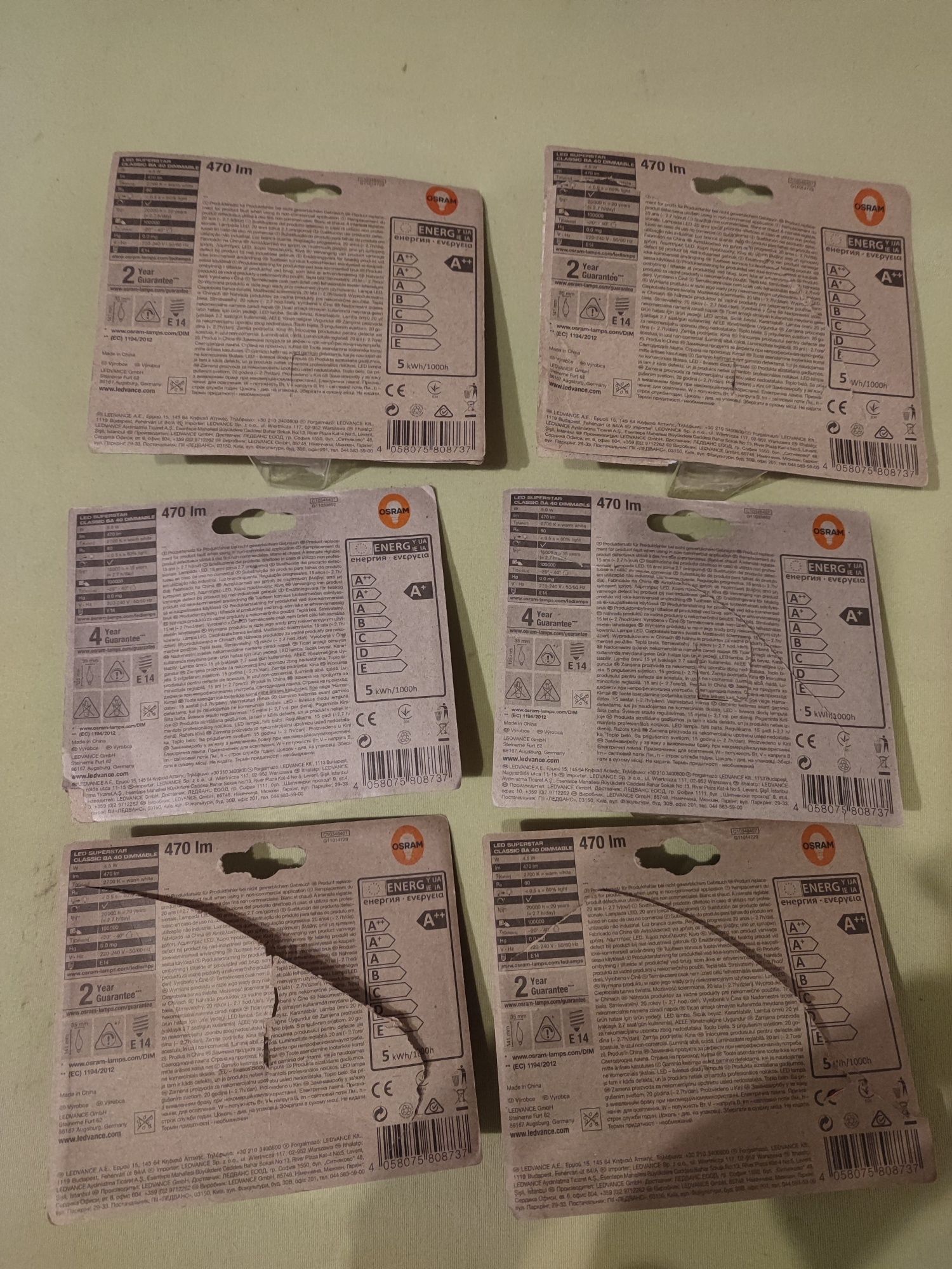 Żarówka LED Osram, płomyk E14 4,5W 470lm 2700K