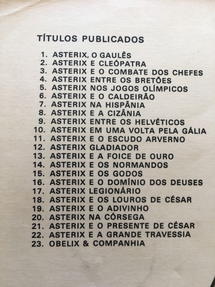 Livros Asterix O gaulês e Cleópatra