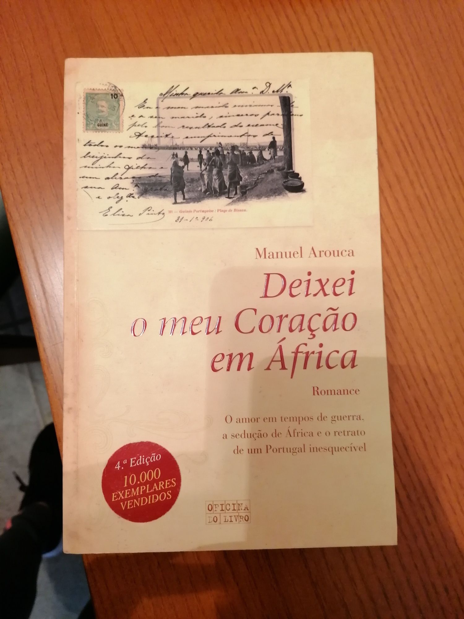 Livro - deixei o meu coração em africa de Manuel Arouca